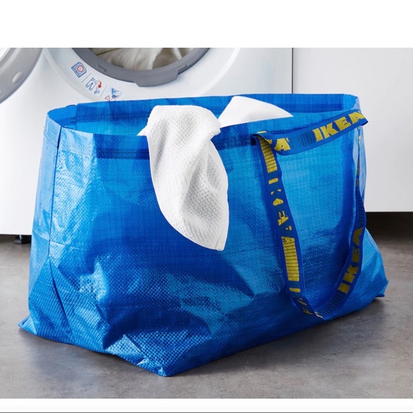4x New Ikea Frakta Large Utility Blue Shopping Tote Bag - Picture 3 of 3